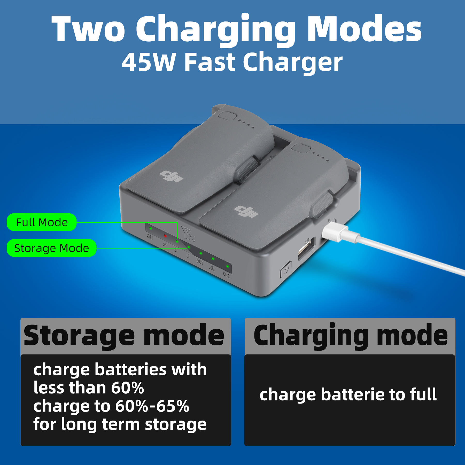 Drone Battery Balance Charger - For DJI NEO 2 Charging Hub