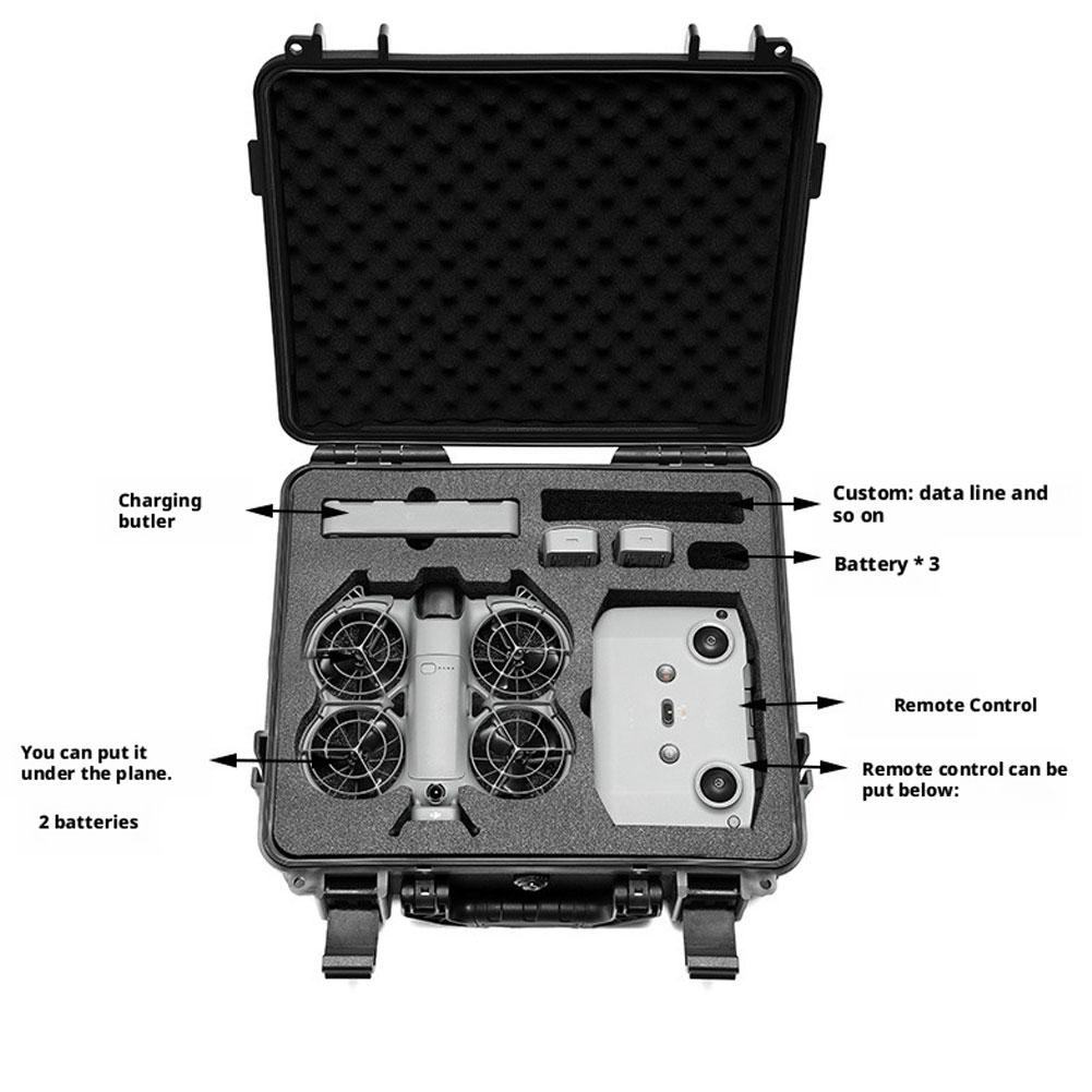 Waterproof Hard Case with Shou - مراجعة Drone Battery Strap وسعره