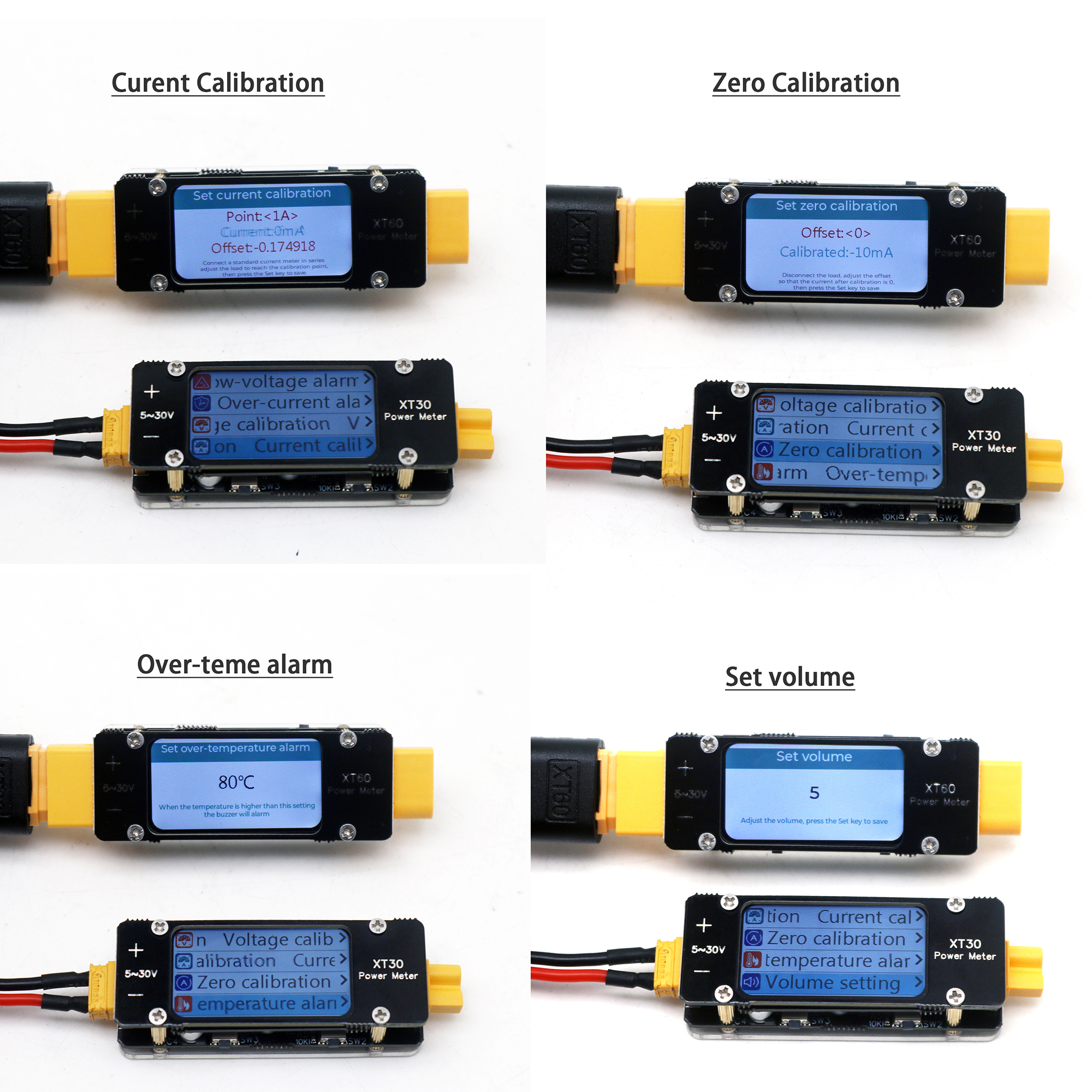 XT30 XT60 Ammeter Power Meter  - مراجعة Drone Battery High Voltage وسعره