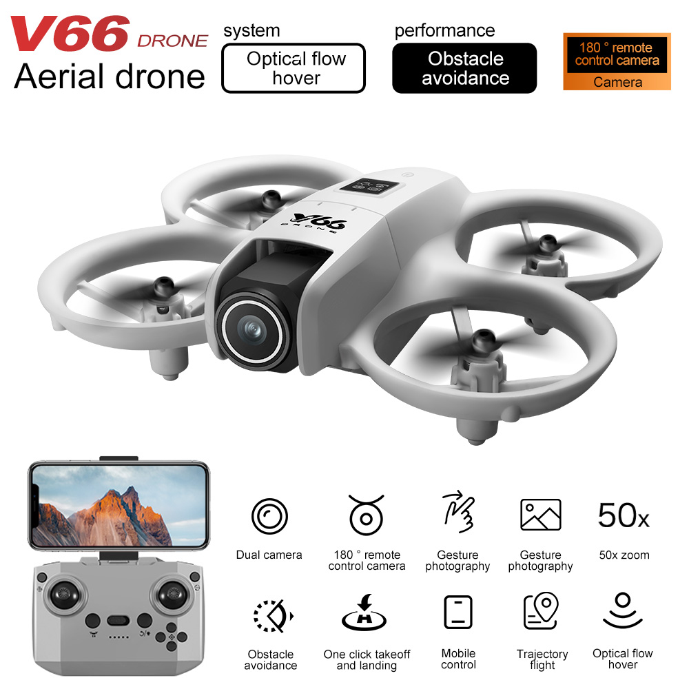 New V66 Mini Drone HD Camera 4 - مراجعة Drone Battery Case وسعره