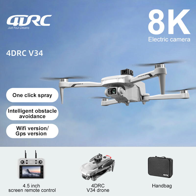 2025 New V34 Drone 8K Camera P - مراجعة Drone Battery Case وسعره