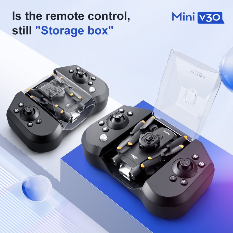 Mini V30 WiFi FPV Drone With 4 - مراجعة Drone Battery Case وسعره
