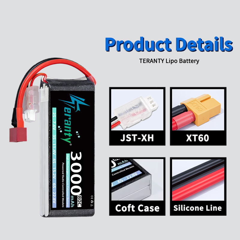 TERANTY 2S 3000mAh Lipo Batter - مراجعة Drone Battery Plate وسعره