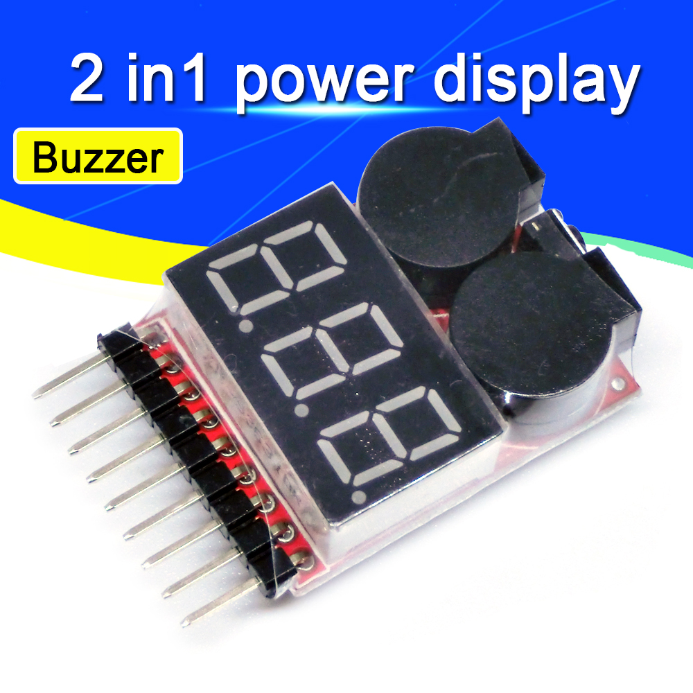 For 1S/2s/3s/4s/5s/6s/7s/8s Lo - مراجعة Drone Battery Alarm وسعره
