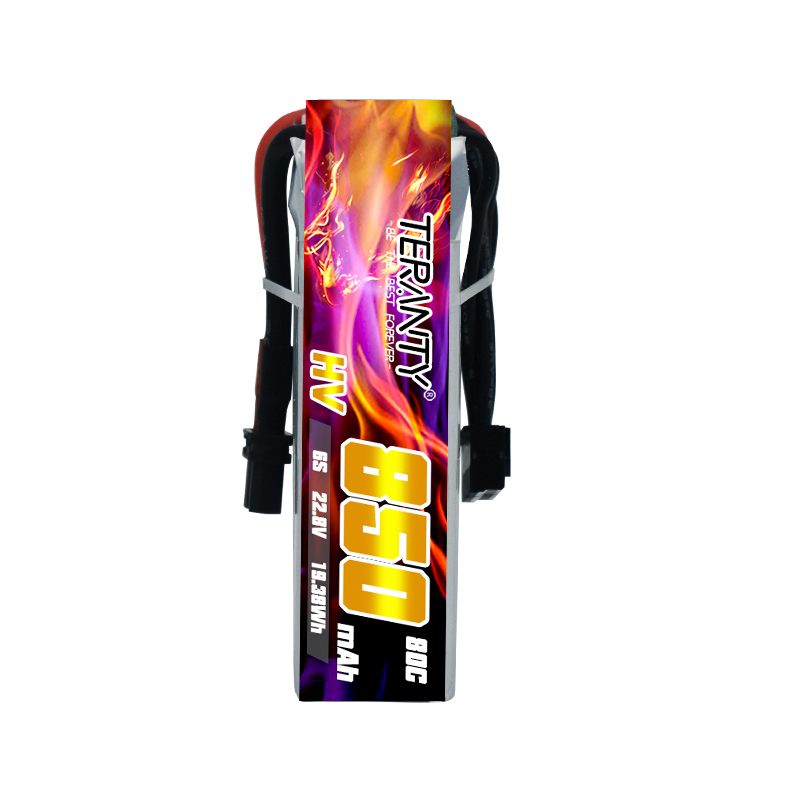 TERANTY 6S 22.8V 850mAh 80C HV - مراجعة Drone Battery 6S وسعره
