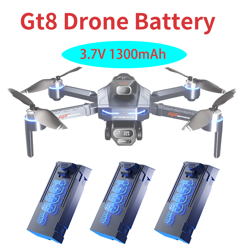 Original 3.7V 1300mAh GT8 Dron - مراجعة Drone Battery Li-Ion وسعره