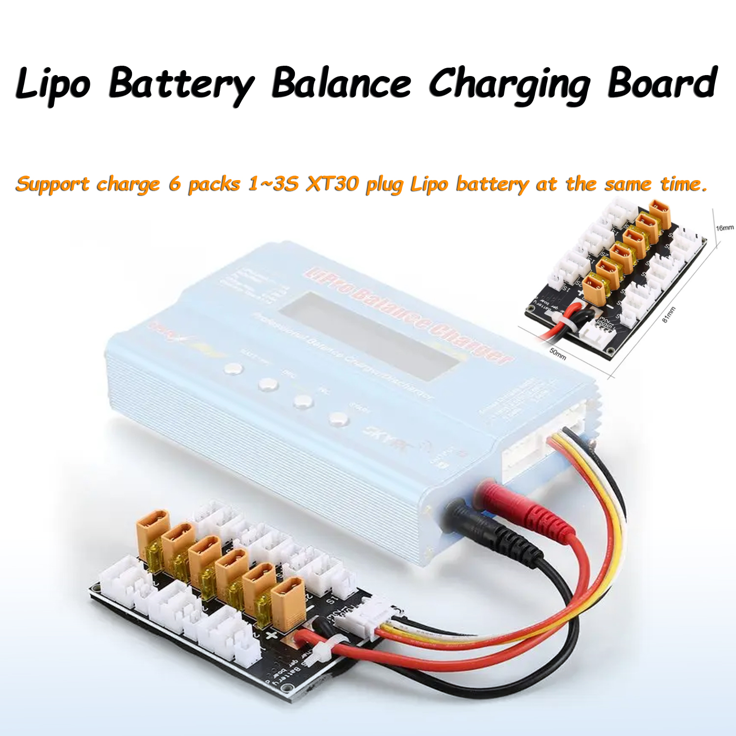 RC Lipo Battery Parallel Charg - مراجعة Drone Battery Parallel Board وسعره