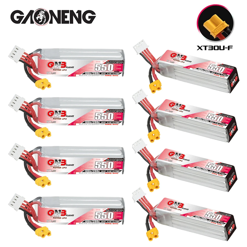 GNB HV 11.4V 550mAh 100C/200C  - مراجعة Drone Battery Plate وسعره