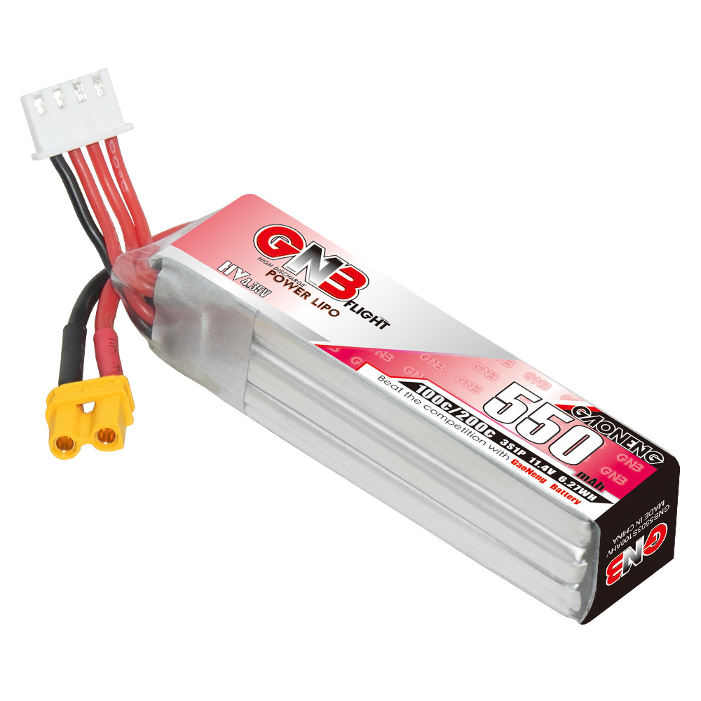 GNB HV 11.4V 550mAh 100C/200C  - مراجعة Drone Battery Plate وسعره