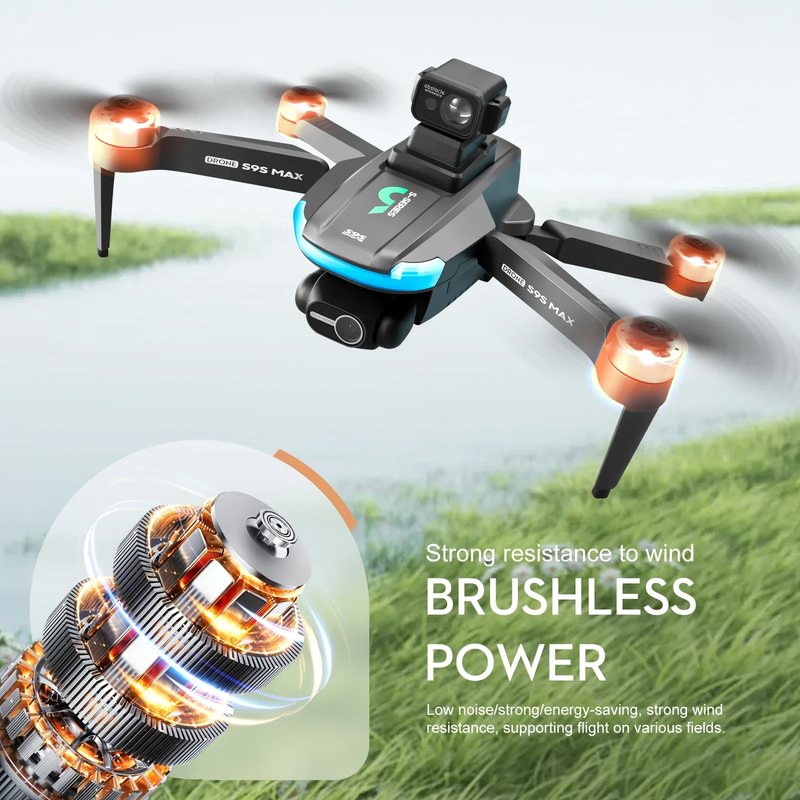 NEW S9S MAX MINI Drone 4K 2-Ax - مراجعة Drone Battery Case وسعره
