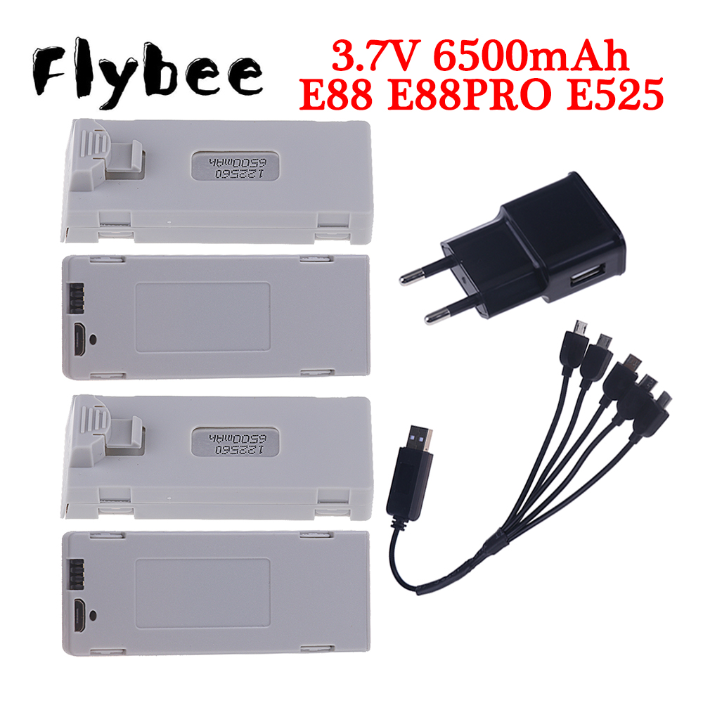 Original E88 Battery 3.7V 6500 - مراجعة Drone Battery Lipo وسعره