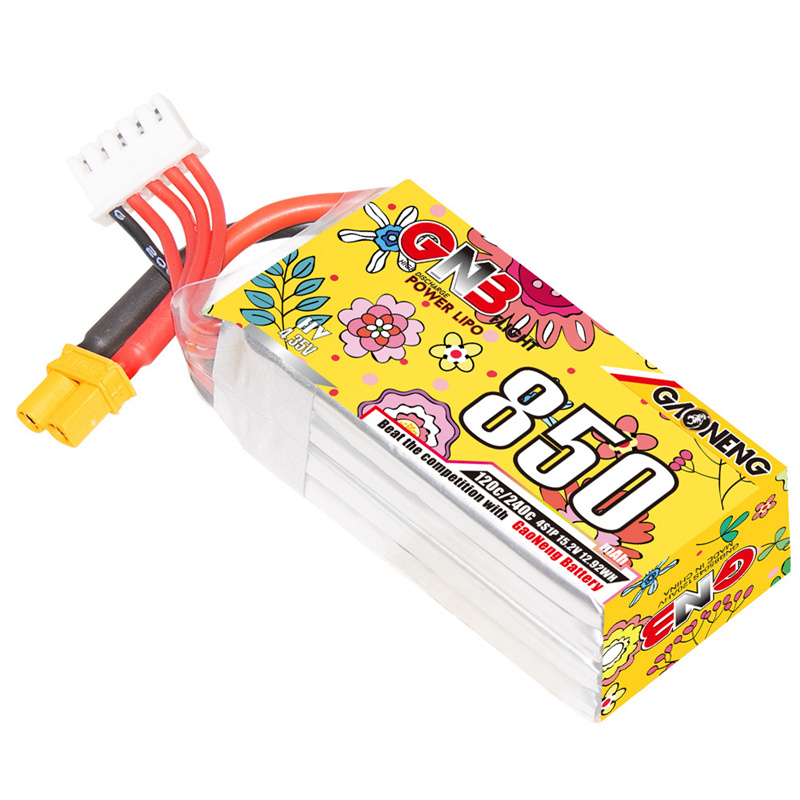 Upgraded GNB 4S 15.2V 850mAh L - مراجعة Drone Battery 4S وسعره