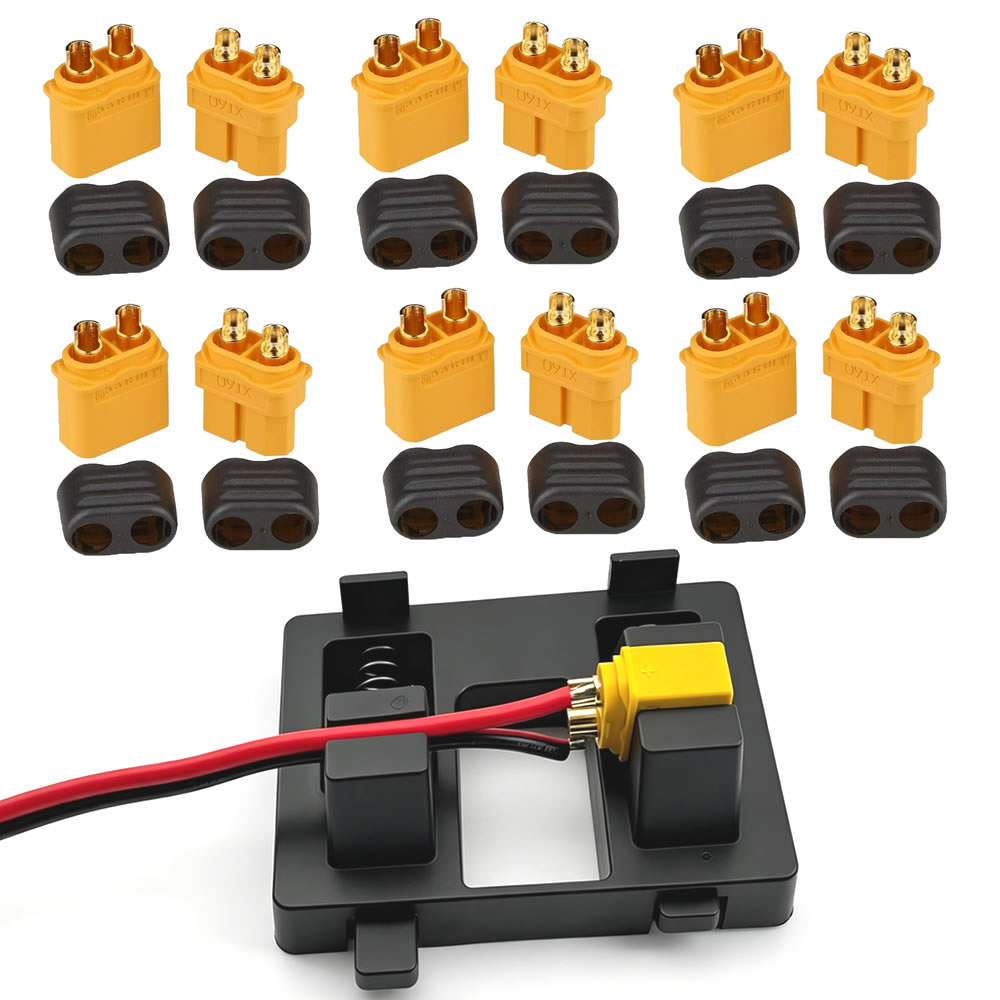 XT60 Connector Plug with Sheat - مراجعة Drone Battery Connector وسعره