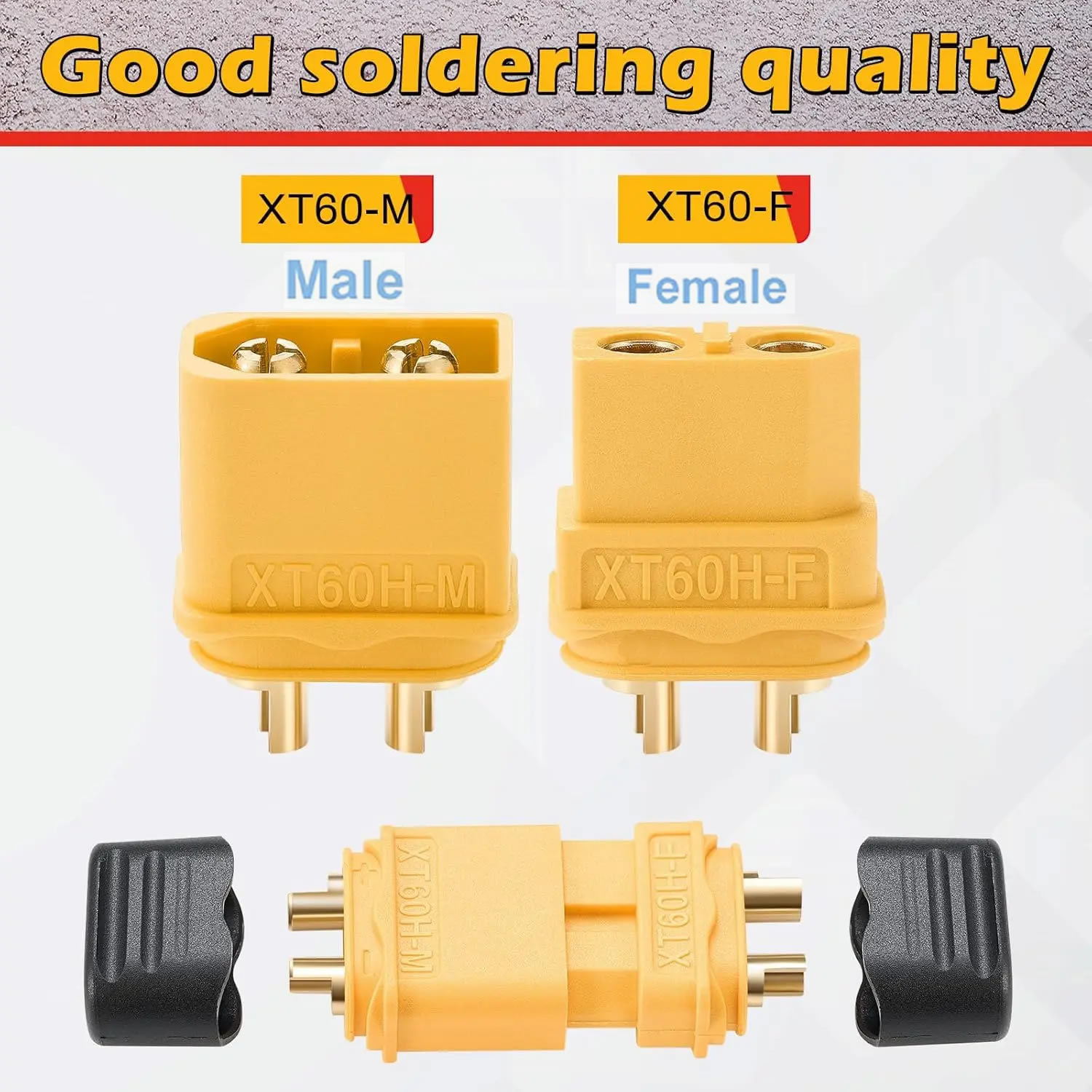 XT60 Connector Plug with Sheat - مراجعة Drone Battery Connector وسعره