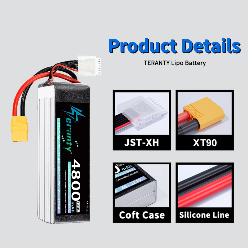 TERANTY 6S 4800mAh Lipo Batter - مراجعة Drone Battery Plate وسعره