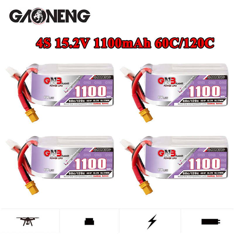 GNB 4S 1100mAh 60C/120C HV Lip - مراجعة Drone Battery 4S وسعره