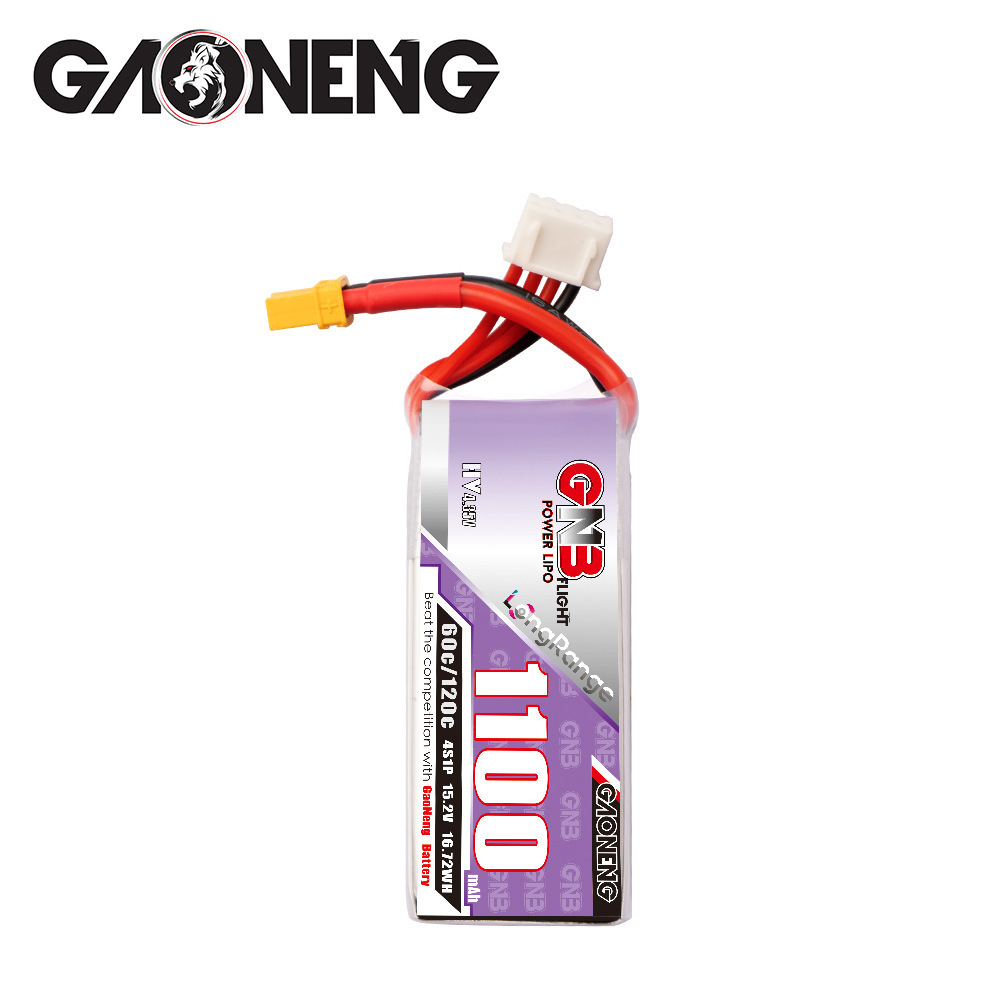 GNB 4S 1100mAh 60C/120C HV Lip - مراجعة Drone Battery 4S وسعره