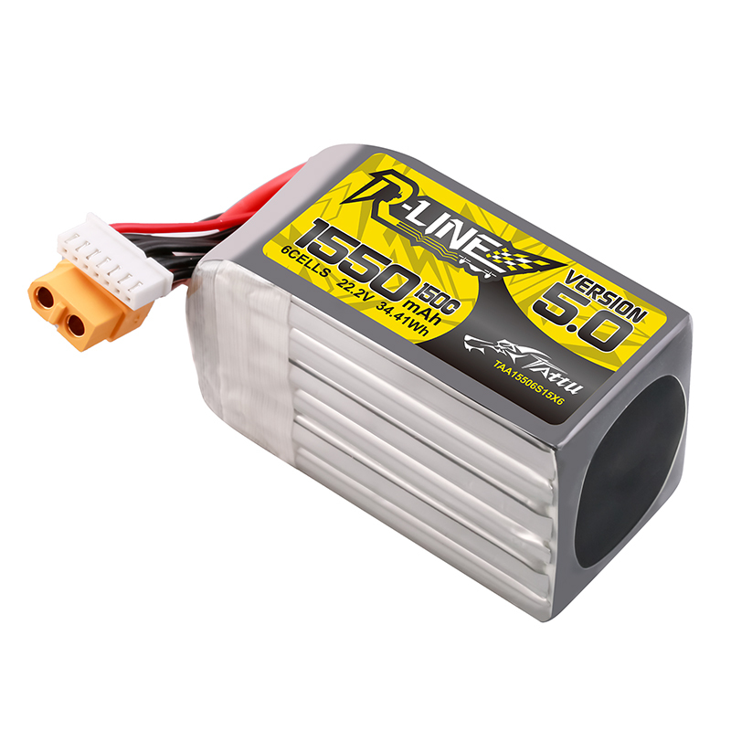 TATTU-R-LINE 5.0 22.2V 1550mAh - مراجعة Drone Battery Plate وسعره