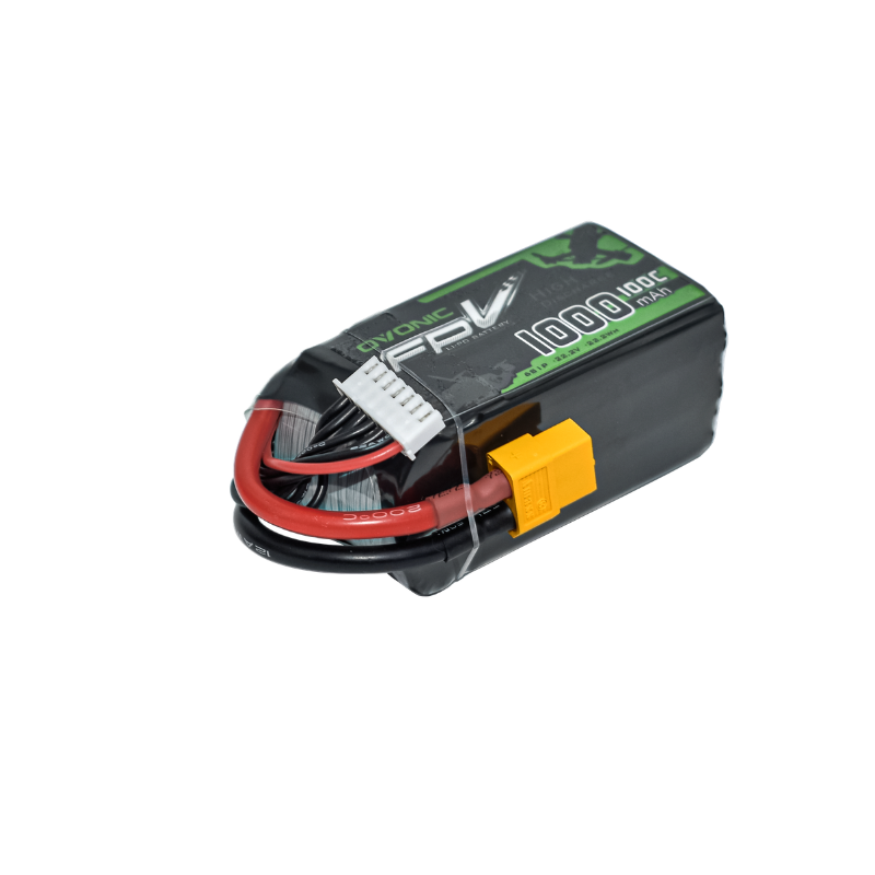 2Pcs OVONIC 1000mAh 100C 22.2V - مراجعة Drone Battery 6S وسعره
