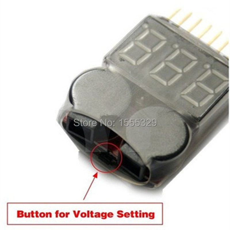 2Pcs 1S-8S LiPo Battery Voltag - مراجعة Drone Battery Voltage Checker وسعره