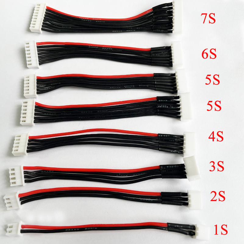 5pcs/lot JST-XH 1S 2S 3S 4S 5S - مراجعة Drone Battery 6S وسعره