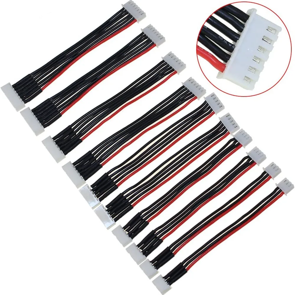5pcs/lot JST-XH 1S 2S 3S 4S 5S - مراجعة Drone Battery 6S وسعره