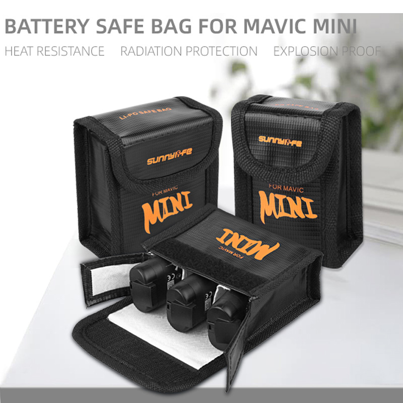 Battery Safe Bag for DJI MINI  - مراجعة Drone Battery Bag وسعره