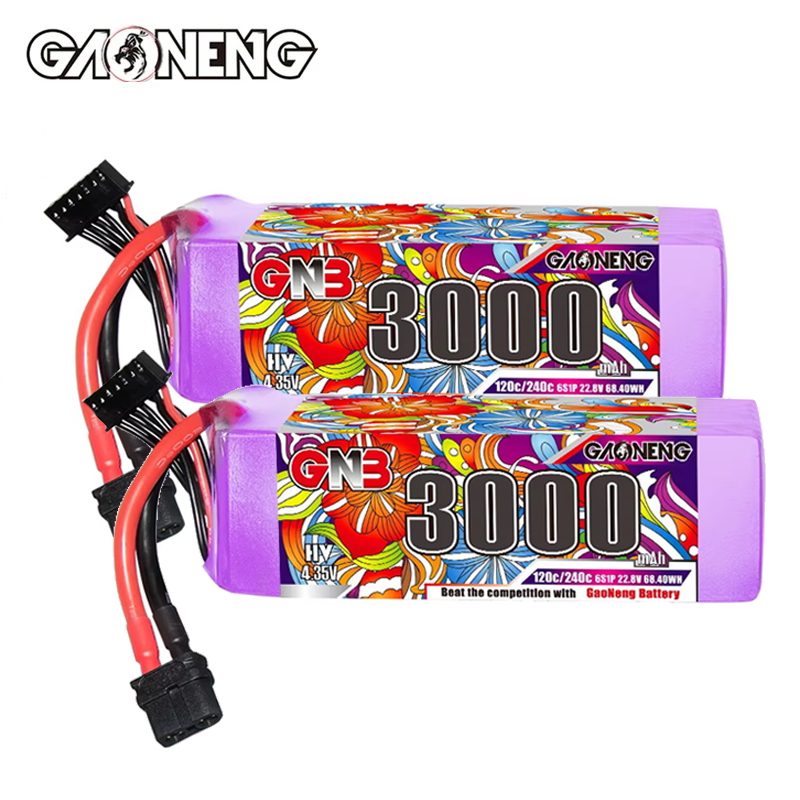 Original GNB HV 6S 22.8V 3000m - مراجعة Drone Battery 6S وسعره