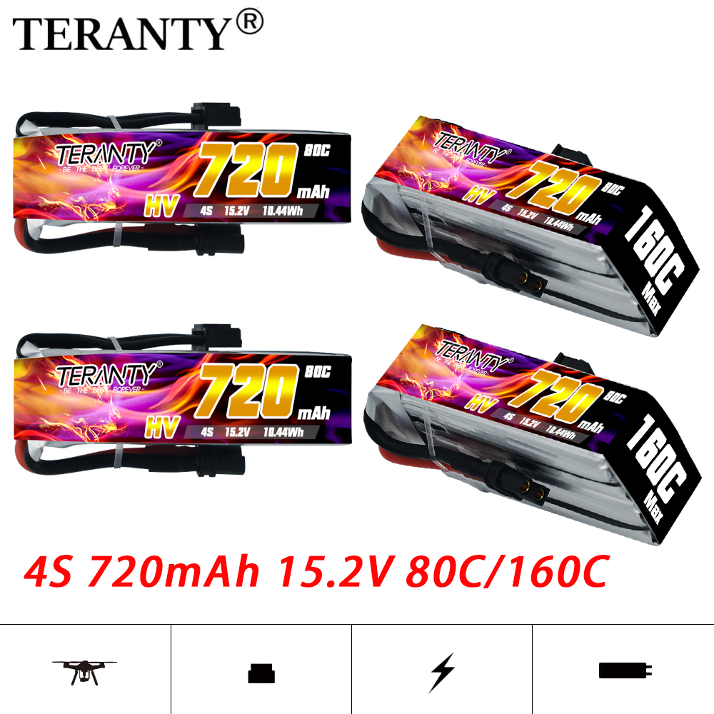 TERANTY 720mAh 4S 15.2V HV Lip - مراجعة Drone Battery Plate وسعره