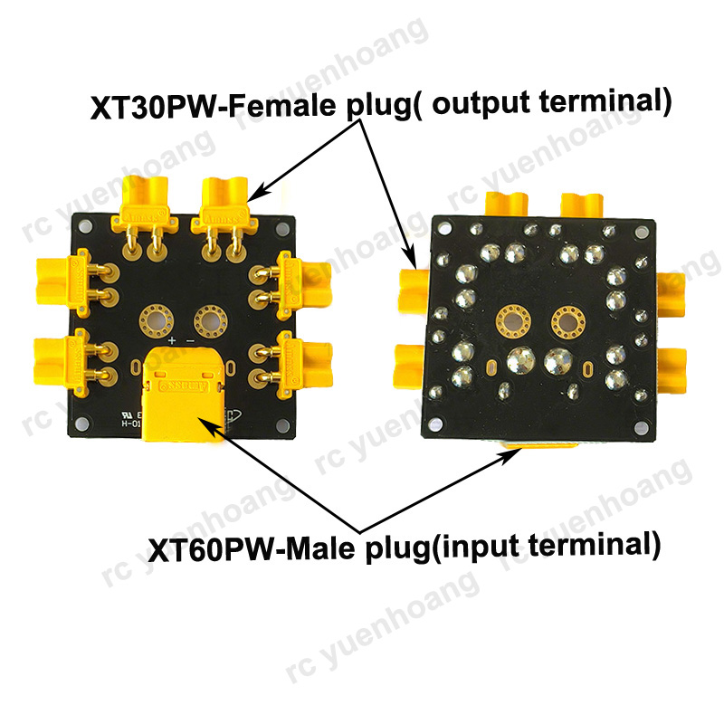 1PCS XT30PW-Female Power Distr - مراجعة Drone Battery Parallel Board وسعره