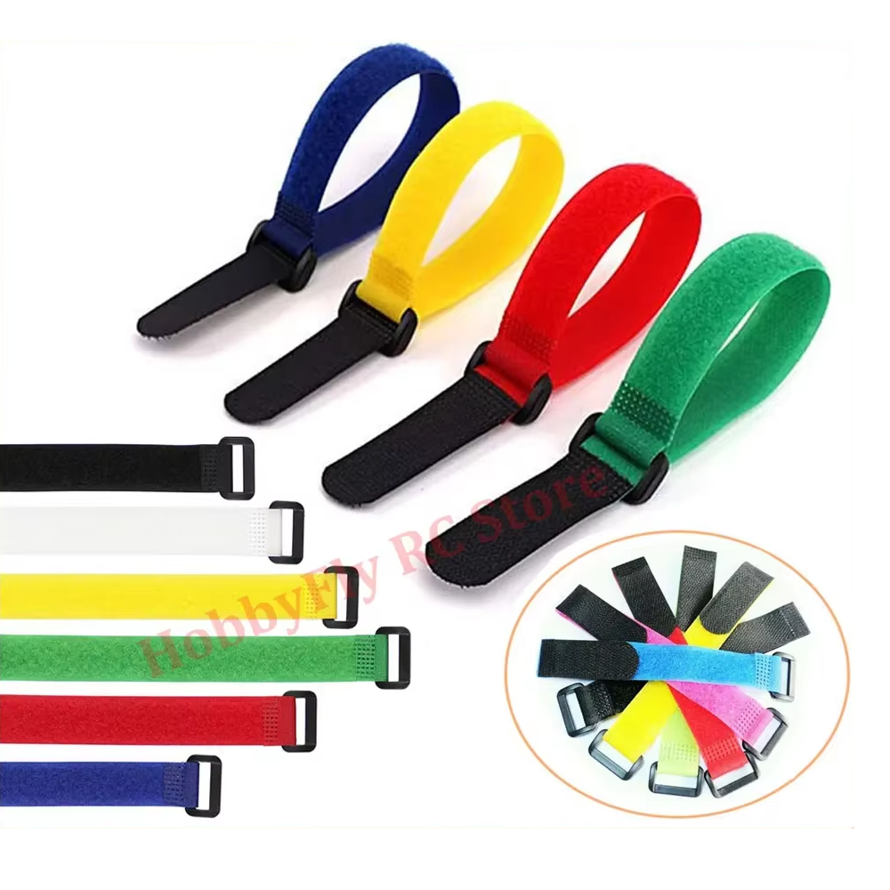 10PCS 300mm Magic Sticker LIPO - مراجعة Drone Battery Strap وسعره