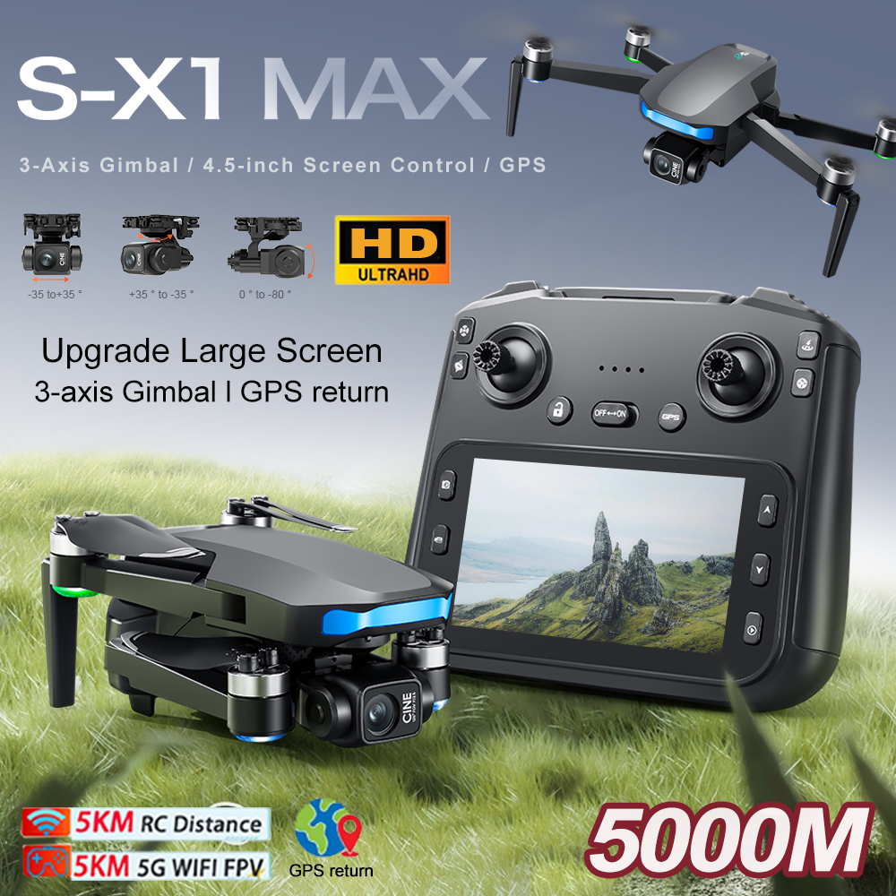 New S-X1 MAX Drone GPS 8K Prof - مراجعة Drone Battery Balance Charger وسعره