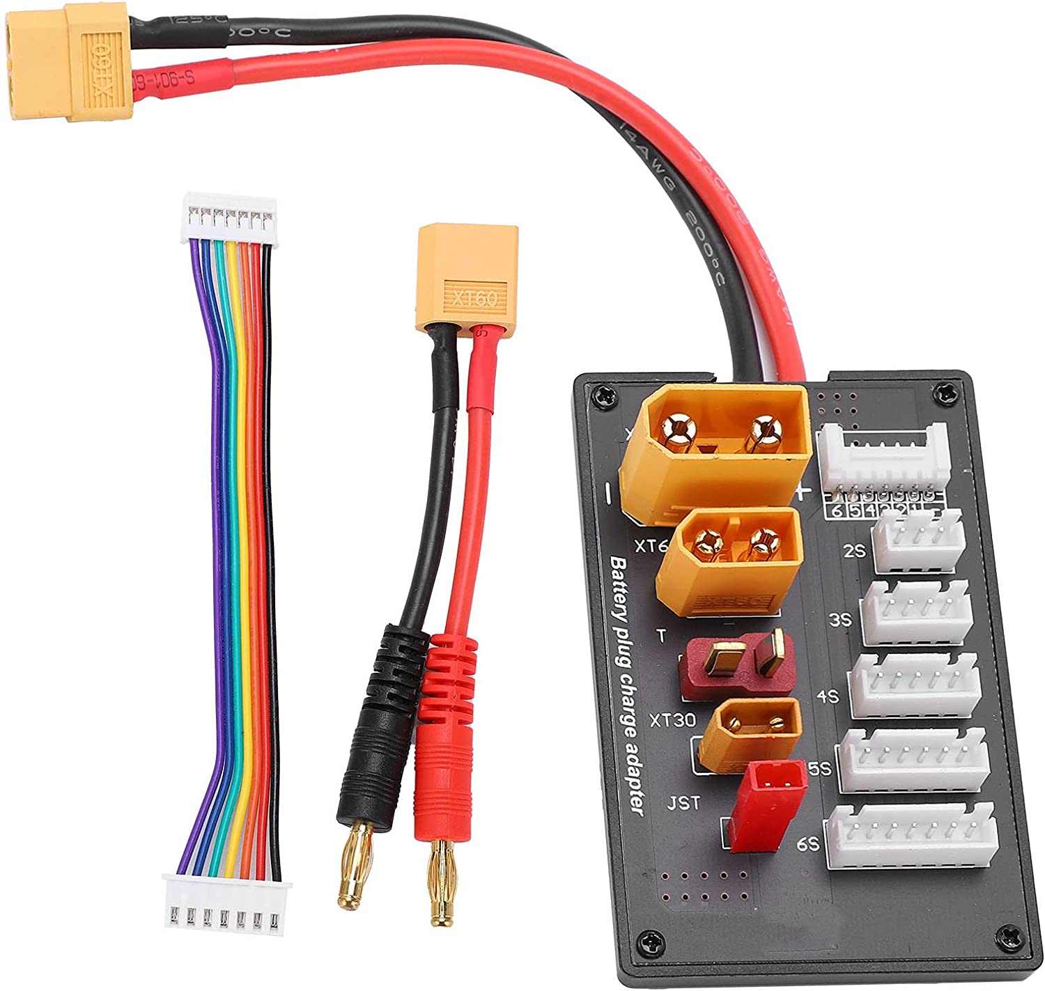 XT90 XT30 JST T Connector XT60 - مراجعة Drone Battery Parallel Board وسعره