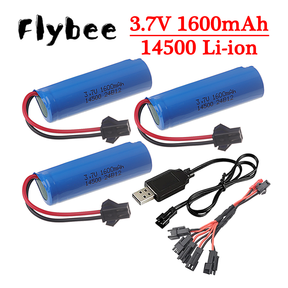 Original 3.7v 14500 1600mAh Li - مراجعة Drone Battery Li-Ion وسعره