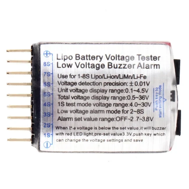 1/2/5PCS RC Voltage Display Ba - مراجعة Drone Battery Alarm وسعره